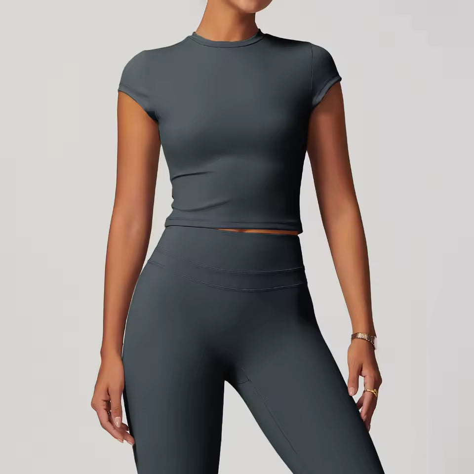 Women's Crop Top – Short Flutter Sleeves – view 8