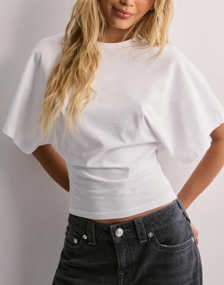 Women's T-Shirt – Wide Sleeves Fitted Waist – view 2