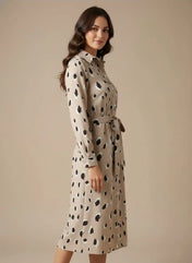 Women's Midi Dress – Leopard Print – view 2