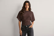 Women's T-Shirt – Wide Sleeve Relaxed Fit Top – view 6