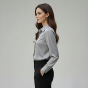 Women's Blouse – Elegant Satin-Finish Design – view 2