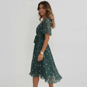 Women's Wrap Dress – Floral Print Design – view 2