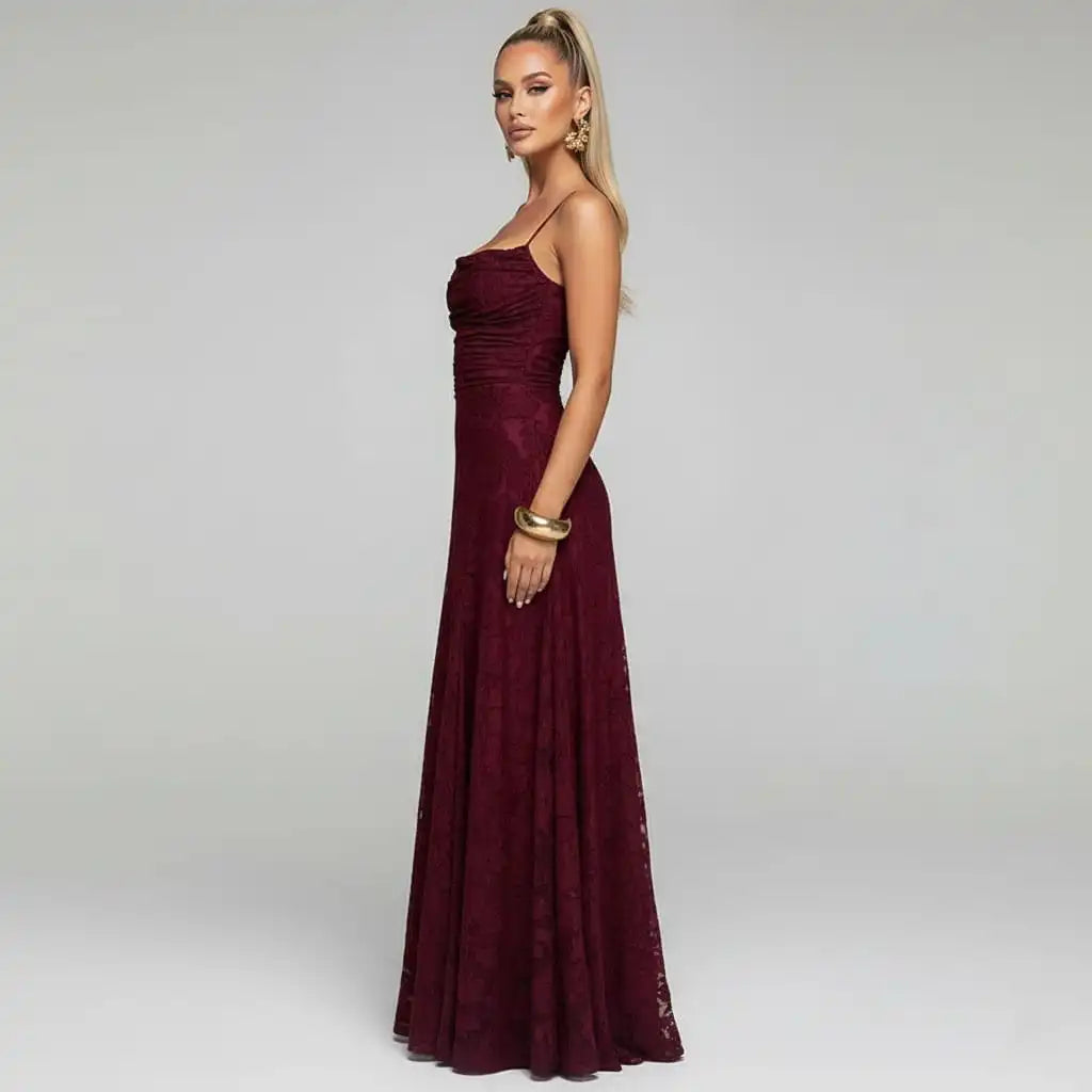 Women's Evening Dress – Floral Print Design – view 2