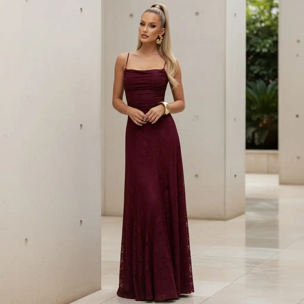 Women's Evening Dress – Floral Print Design – view 3