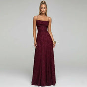 Women's Evening Dress – Floral Print Design