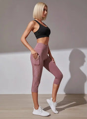 Women's Capri Leggings – High Waist Design with Pockets