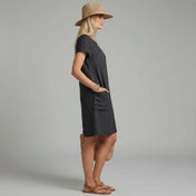 Women's Casual Dress – Short Sleeve with Pockets – view 2