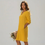 Women's Maxi Dress – Airy A-Line Design – view 2