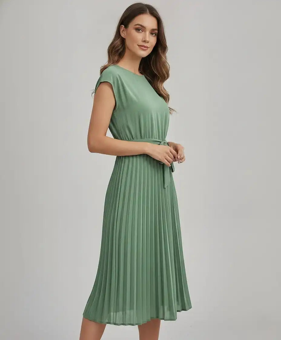 Women's Dress – Mint Green Formal Style – view 2