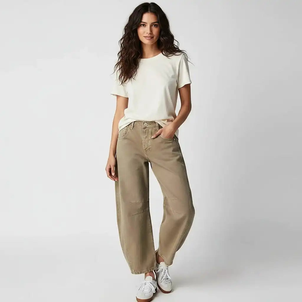 Women's Jeans – High Waisted Wide Leg Design
