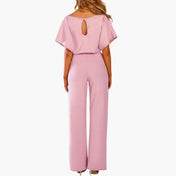 Women's Jumpsuit – Wide-Leg Design with Belted Waist – view 4