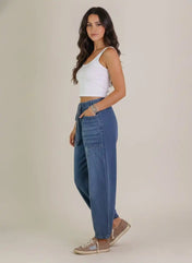 Women's Jeans – Wide Leg Design with Drawstring Waist – view 2