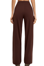 Women's Wide-Leg Lounge Pants – High-Waisted Straight-Leg Design – view 5