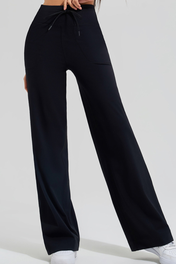 Women's Wide-Leg Lounge Pants – High-Waisted Straight-Leg Design – view 9