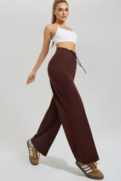 Women's Wide-Leg Lounge Pants – High-Waisted Straight-Leg Design