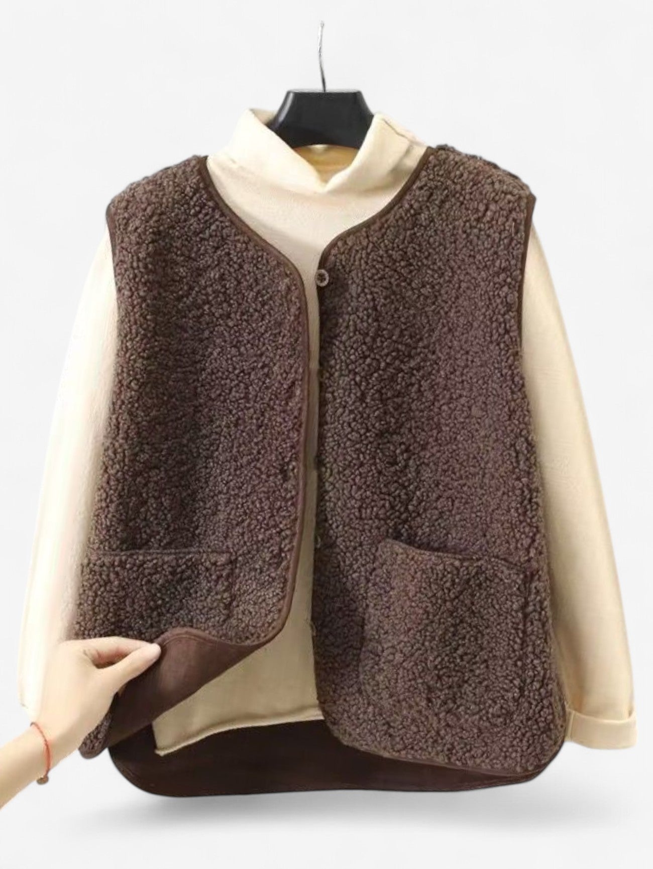 Women's Vest – Soft Touch Button Front Design – view 8