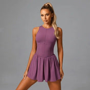 Women's Active Dress – A-Line Design with Built-In Shorts