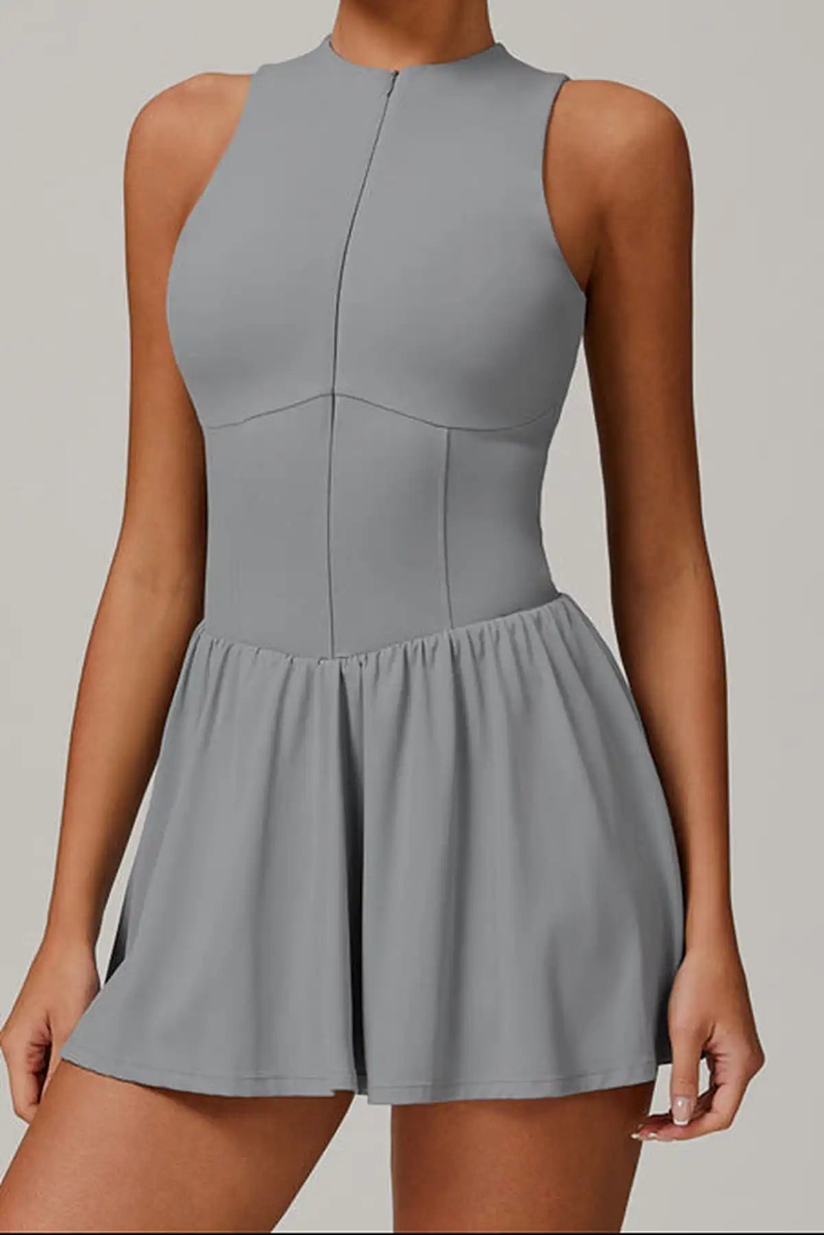 Women's Active Dress – A-Line Design with Built-In Shorts – view 8