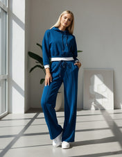 Women's Lounge Set – Modern Hoodie and Wide-Leg Trousers – view 3