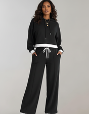 Women's Lounge Set – Modern Hoodie and Wide-Leg Trousers – view 4