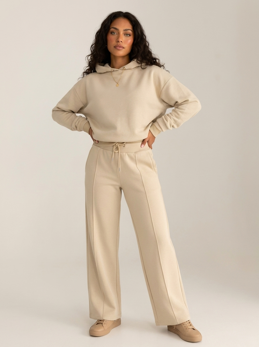 Women's Lounge Set – Modern Hoodie and Wide-Leg Trousers – view 6