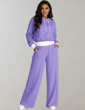 Women's Lounge Set – Modern Hoodie and Wide-Leg Trousers – view 9